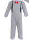 FIRST IMPRESSIONS Baby Boys Bow Tie Suspender Coverall 3-6 Months