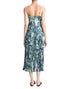 Vince Shimmer Lake Crushed Midi Dress Deep Sea M