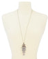 INC International Concepts Silver-Tone Marquise-Crystal Pendant Necklace