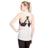 Velvet Rose Open Back Tank, Gray Black Heather Size XL