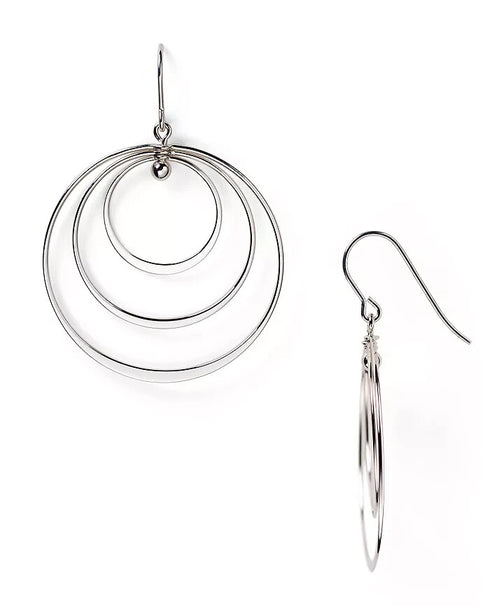 Bloomingdale's Sterling Silver Triple Circle Drop Earrings $236
