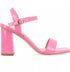 Journee Collection Women's Tivona Square Toe Block Heel Sandals Pink 8M
