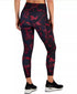 ID Ideology Women's Printed Compression 7/8 Leggings Wine Marble XS