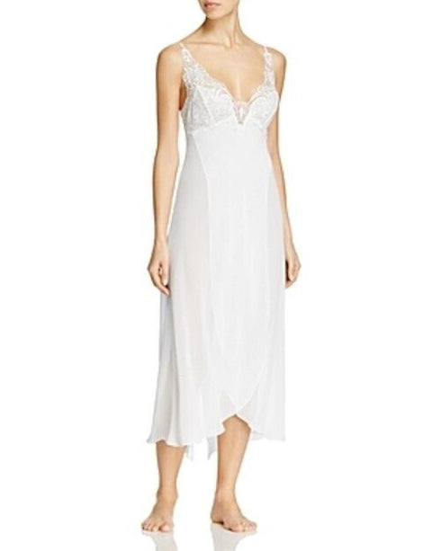 IN BLOOM BY JONQUIL long satin & lace gown Ivory- M