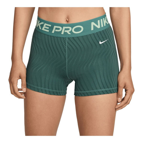 Nike Women's Pro Dri-FIT Mid-Rise 3" Printed Shorts Bicoastal/White XS