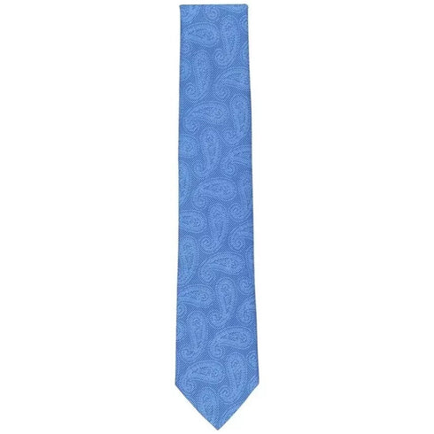 Michael Kors Men’s Adkins Paisley Silk Blend Tie Blue OS NWT