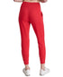 DKNY Sport Women's Drawstring Rhinestone Fleece Jogger Sweatpants Red Light XL