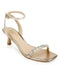 Jewel Badgley Mischka Womens Charisma Kitten Heel Evening Sandals Size 8M