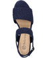 Bella Vita Women's Mariella Espadrille Wedge Sandals Navy Suede Size 8.5M