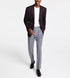 Michael Kors Men's Classic Fit Notch Lapel Plaid Sport Coat Wine Size 38S