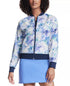 Skechers Women's GO WALK™ Seascape Floral Reversible Jacket Purple Turquoise L