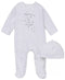 LITTLE ME Baby Neutral Welcome To The World Footed Coverall & Hat Set Newborn