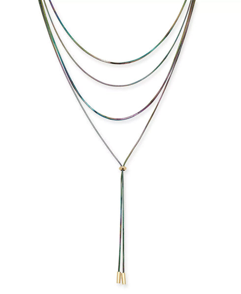 THALIA SODI Rainbow Layered Lariat Necklace