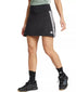 adidas Women's Three-Stripe Logo-Graphic Mini Skort Black M