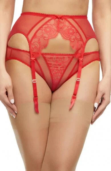 Dita Von Teese Muse Suspender Garter Belt Red Size XS