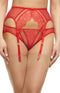 Dita Von Teese Muse Suspender Garter Belt Red Size XS
