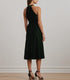 Lauren Ralph Lauren Women's Belted Velvet Halter Dress Emerald Green Velvet 6