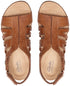 Clarks Women's April Belle Strappy Slingback Sandals Tan Size 6M