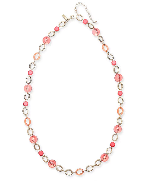 INC Gold-Tone Stone & Bead Strand Necklace, 35-1/2"+ 3" ext