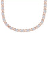 Macys Diamond Accent X and Heart Necklace in Rose Gold-Plate MSRP $170