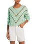 Vintage Havana Slit Knit Sweater Green Size M