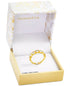 CHARTER CLUB Gold-Tone Heart-Shape Crystal Stack Ring Size 5