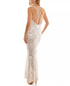 Jump Juniors' Slinky Glitter-Knit Strappy-Back Gown 7/8 White