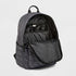 Mossimo Black & White Striped Nylon Laptop Backpack Bag