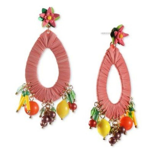 INC Gold-Tone Mixed Fruit Drop Earrings