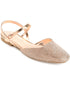 Journee Womens Nysha Buckle Square Toe Ballet Evening Dress Flats 6.5M Bronze