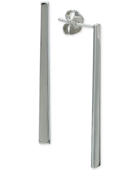 Giani Bernini Graduated Bar Drop Earrings Sterling Silver Color MSRP $45