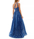 B Darlin Juniors' One-Shoulder Sequined Ball Gown Sapphire 12