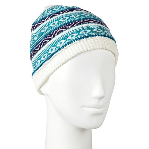 Women's Loop Knit Beanie - Turquoise, Light Blue