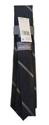 Michael Kors Men's Classic Design Spaced-Out Stripe Tie - Med Beige Gray