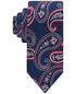Tommy Hilfiger Men's Paisley Tie Navy Red