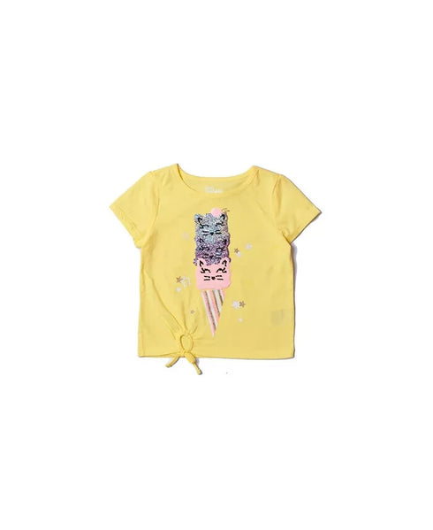 Epic Threads Toddler Girls Short Sleeve Flip Sequin Graphic Tee 4T