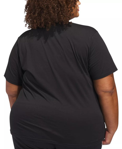 adidas Plus Size Essentials Logo T-Shirt Black 1X
