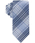 Calvin Klein Men's Denim Plaid Tie Light Navy