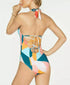 Bar III One Piece Swimsuit Pop Art Printed Strappy-Back Medium