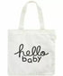 First Impressions Hello Baby Cotton Tote Bag, Angel White ONE SIZE