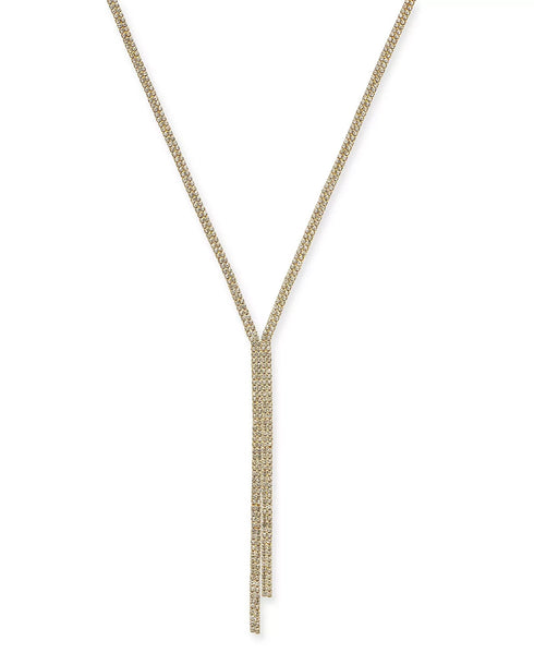 THALIA SODI Gold-Tone Rhinestone Lariat Necklace