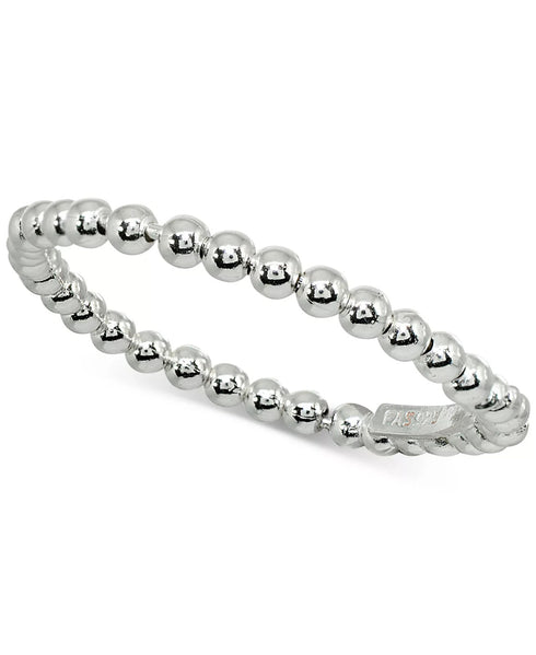 Giani Bernini Beaded Stackable Band in Sterling Silver Size 8