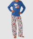 Nite Nite Munki Munki Kid's Tee and Pant Jersey PJ Set Snoopy Holiday Size 6