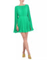 BCBGMAXAZRIA Pleated Mini Dress Vibrant Green Size 8