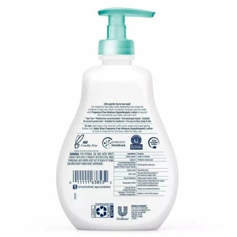 Dove Baby Tip To Toe Wash Sensitive Moisture Hypoallergenic Formula 13 Ounces