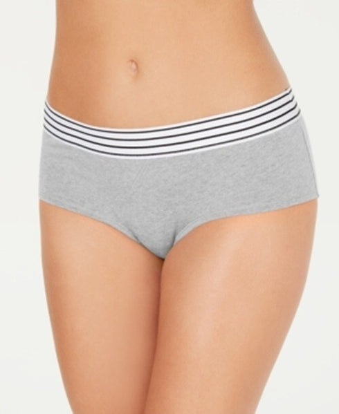 JENNI Women's Elastic Waistband Cotton Hipster Underwear Grey Size XL