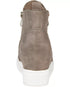Journee Collection Women's Pennelope Wedge Sneakers Taupe Zip 10 M