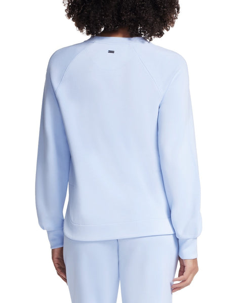 Skechers Women's Skechluxe Elevate Crewneck Brunnera Blue M
