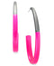 Inc Medium Two-Tone Thin Hoop Earrings 1-3/4" Pink