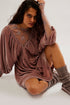 Free People Portia Velvet Mini Dress Winter Bloom Size M